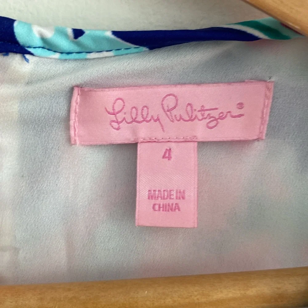 Lilly Pulitzer Pink and Blue Dress - Picture 2 of 7